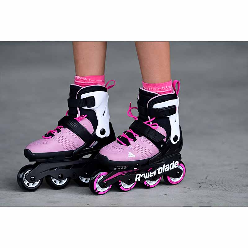 Rollerblade Microblade Pink White Kids Skates
