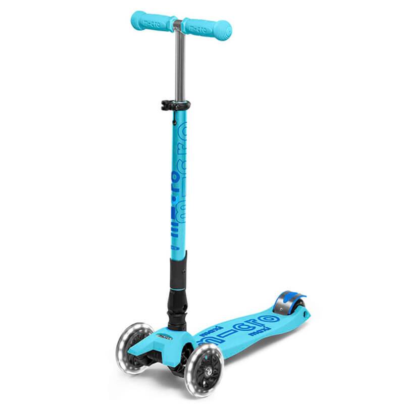 Micro Maxi Folding Deluxe LED Kids Scooter