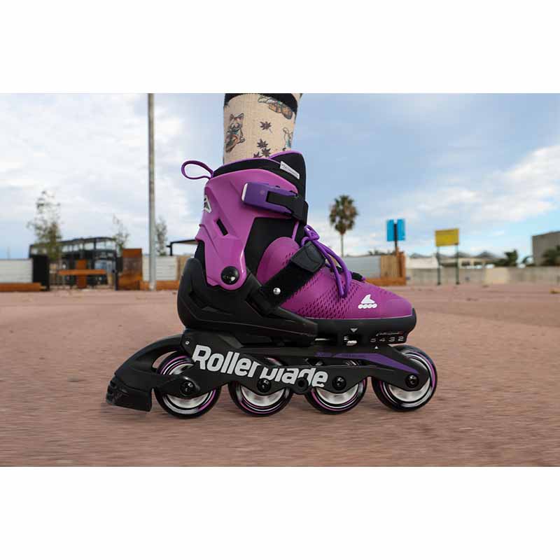 Rollerblade Microblade Purple Black Kids Skates