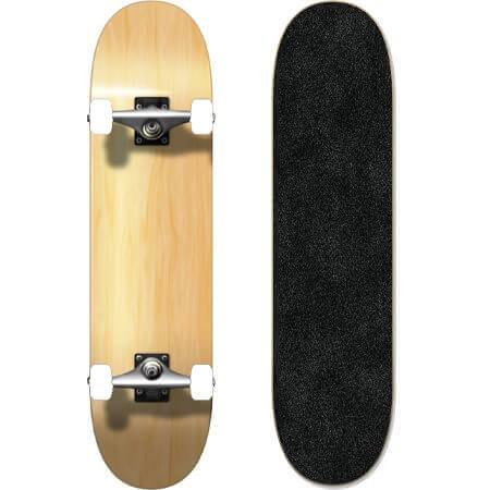 Yocaher Blank 8" Complete Skateboard