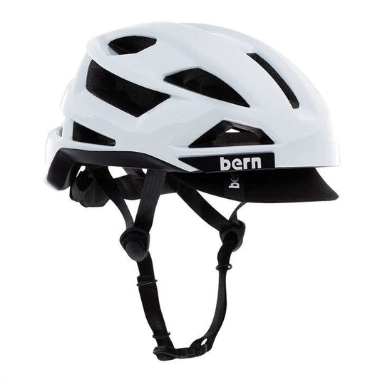 Bern FL-1 Pave Visor White Helmet